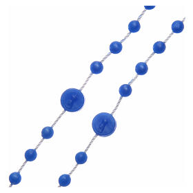 Różaniec Fatima nylon niebieski perłowy 6 mm s3