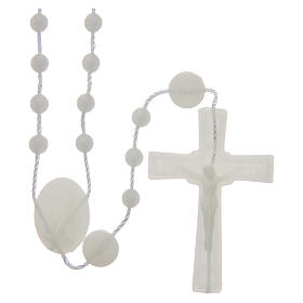 Our Lady of Fatima rosary phosphorescent 6 mm