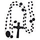 Our Lady of Fatima rosary black 6 mm s4