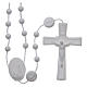 Rosario Fatima nylon bianco 6 mm