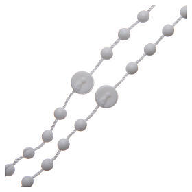 Różaniec Fatima nylon biały 6 mm s3