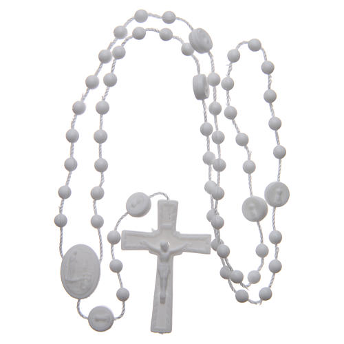 Różaniec Fatima nylon biały 6 mm 4