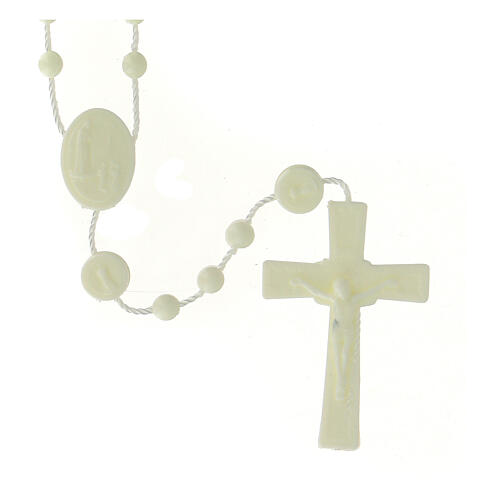 Our Lady of Fatima rosary white 6 mm 1