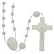Saint Benedict rosary in nylon phosphorescent 6 mm s1