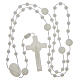 Saint Benedict rosary in nylon phosphorescent 6 mm s4