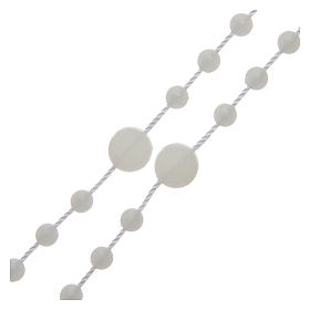 Różaniec nylon fosforyzujący Święty Benedykt 6 mm s3