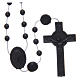 Saint Benedict rosary in nylon black 6 mm s1