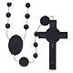 Saint Benedict rosary in nylon black 6 mm s2