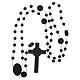 Saint Benedict rosary in nylon black 6 mm s4