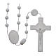 Saint Benedict rosary in nylon white 6 mm s1