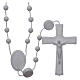 Nylon Our Lady of Miracles rosary in white color s1