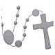 Nylon Our Lady of Miracles rosary in white color s2
