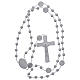Nylon Our Lady of Miracles rosary in white color s4