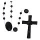 Nylon Our Lady of Miracles rosary in black color s2