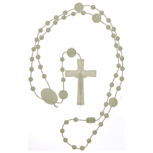 Our Lady of Miracles rosary fluorescent in nylon 4