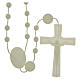 Nylon Our Lady of Lourdes rosary in fluorescent color s1