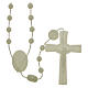Nylon Our Lady of Lourdes rosary in fluorescent color s2