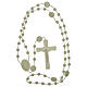 Nylon Our Lady of Lourdes rosary in fluorescent color s4