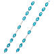 Rosenkranz mit aquamarinblauen Kunststoff-Perlen, 6 mm s3
