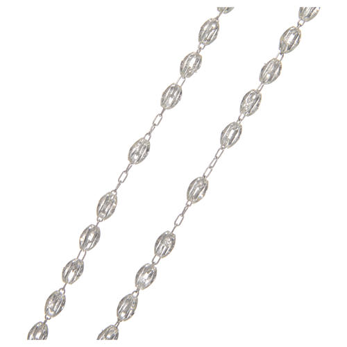 Rosenkranz mit transparenten Kunststoff-Perlen, 6 mm 3