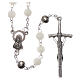 Scented rosary in plastic and phosphorite with 4x4 mm grains s2
