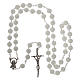 Rosary in plastic and phosphorite with 6x6 mm grains s4