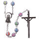 Plastic rosary round beads cross image 5 mm s2