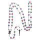 Plastic rosary round beads cross image 5 mm s4