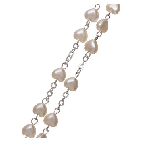 Plastic rosary white beads 4 mm 3