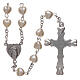 Plastic rosary white beads 4 mm s2