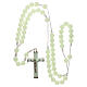 Plastic rosary with phosphorus beads 8 mm s4
