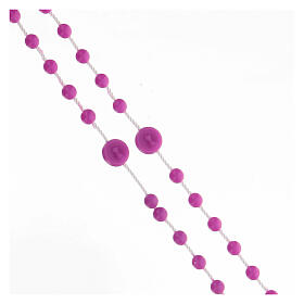 STOCK Rosario nylon grani ametista Fatima 4 mm