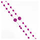 STOCK Rosario nylon grani ametista Fatima 4 mm s2