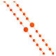 STOCK Fatima rosary with orange beads, nylon, 4 mm s3