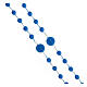 STOCK Blue Fatima nylon Rosary with 4mm beads s2