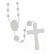 STOCK Cheap Divine Mercy rosary, white nylon, 4 mm s2