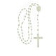 STOCK Cheap rosary, Miraculous Medal, phosphorescent nylon 4 mm s4