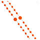 STOCK Our Lady of Fatima Orange Nylon Rosary 4 mm s3