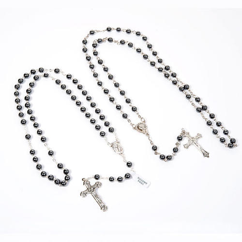 Round beads hematite rosary 1