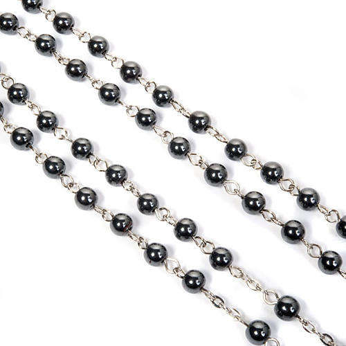 Round beads hematite rosary 2