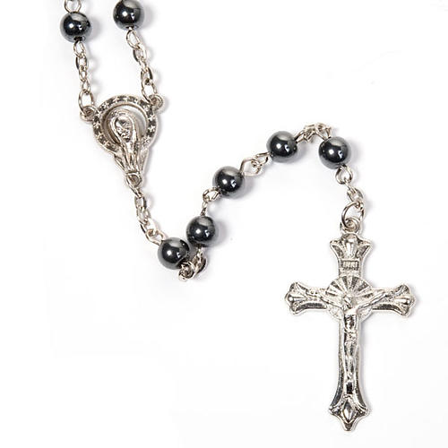 Round beads hematite rosary 3