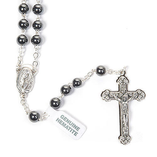 Round beads hematite rosary 5