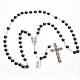 Round beads hematite rosary s6