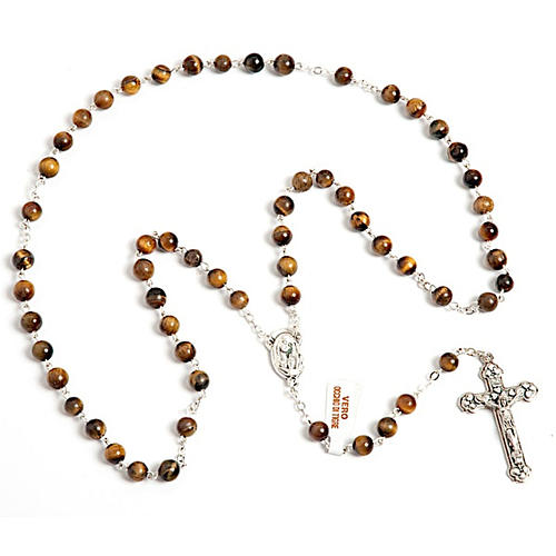 Tiger-eye rosary 1