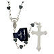 Hematite heart-shaped beads rosary s2