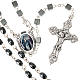 Miraculous Virgin hematite rosary s1