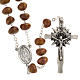 Stone-like rosary beads, silver metal, 9mm s3