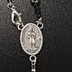 Hematite rosary beads with Our Lady of Lourdes centerpiece s3