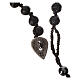 Rosary necklace in igneous stone and hematite 6mm s3