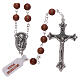 Rosary real goldstone round beads 3 mm s1